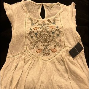 womens lucky brand flowy tank size small